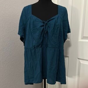 Torrid Teal Women's Top - Size 3 / 3X